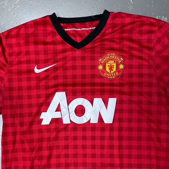 Nike Manchester United Home Jersey 479278-623 Large Soccer Futbol Checker - Picture 10 of 10